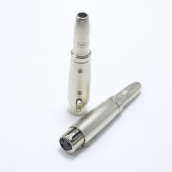 Adapter XLR-hane till 6,3 mm-hona 3 pin